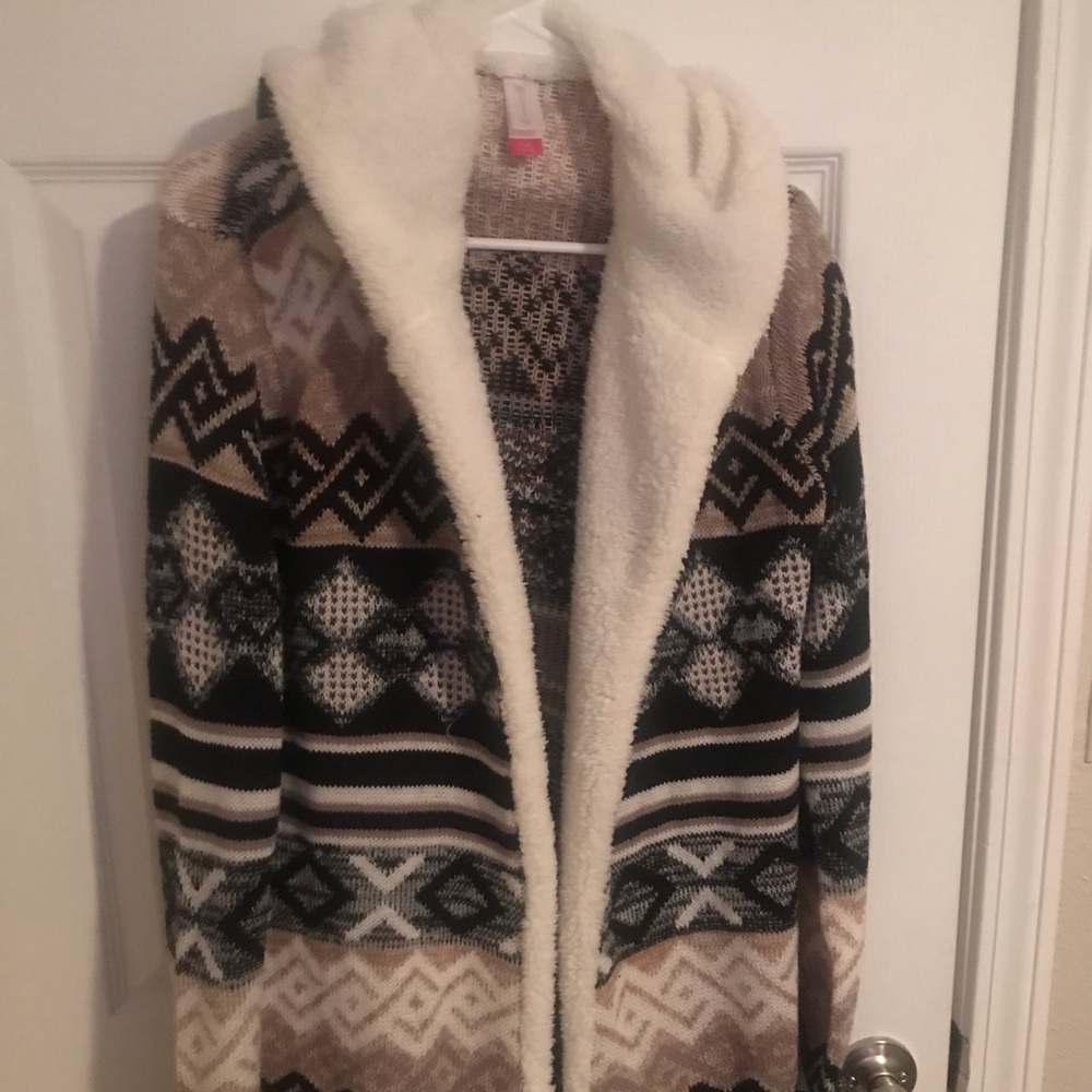 Western print sweater